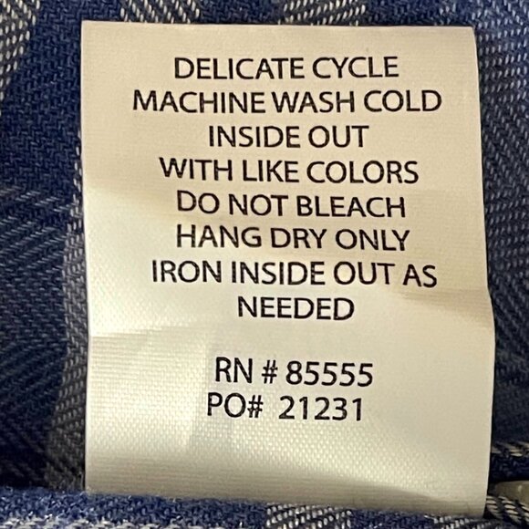 Cosmic Blue Love Women’s Blue and White Plaid Button-Up Shirt – Size S - Picture 8 of 8